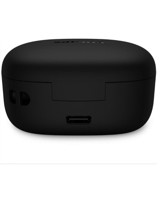 Auriculares Bluetooth Philips TAT2100BK con estuche de carga/ Autonomía 8h/ Negros