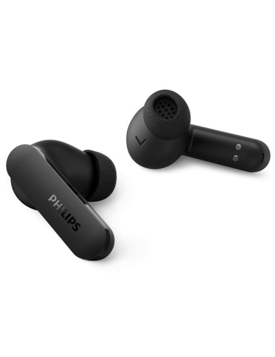 Auriculares Bluetooth Philips TAT2100BK con estuche de carga/ Autonomía 8h/ Negros