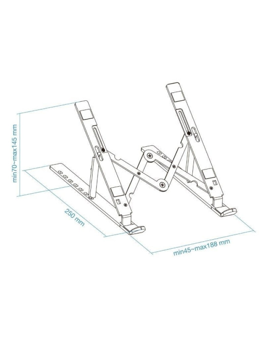 Soporte TooQ TQLRS0033-AL para Portátiles hasta 15"
