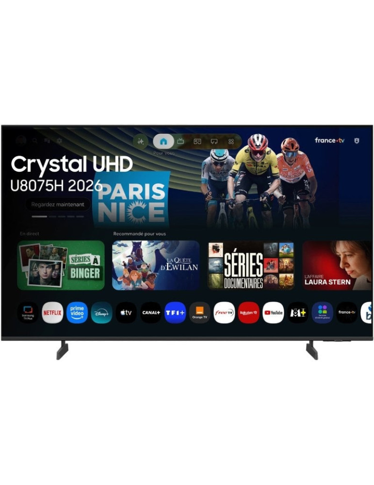 Televisor Samsung Crystal 4K AI U8075H 50"/ Ultra HD 4K/ Smart TV/ WiFi