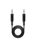 Cable Estéreo Nanocable 10.24.0105/ Jack 3.5 Macho - Jack 3.5 Macho/ 5m/ Negro
