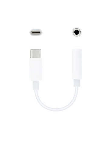 Conversor USB Tipo-C Nanocable 10.24.1205-W/ USB Tipo-C Macho - Jack 3.5 Hembra 2