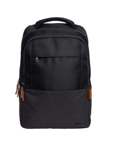 Mochila Trust Lisboa para Portátiles hasta 16"/ 23L/ Negra