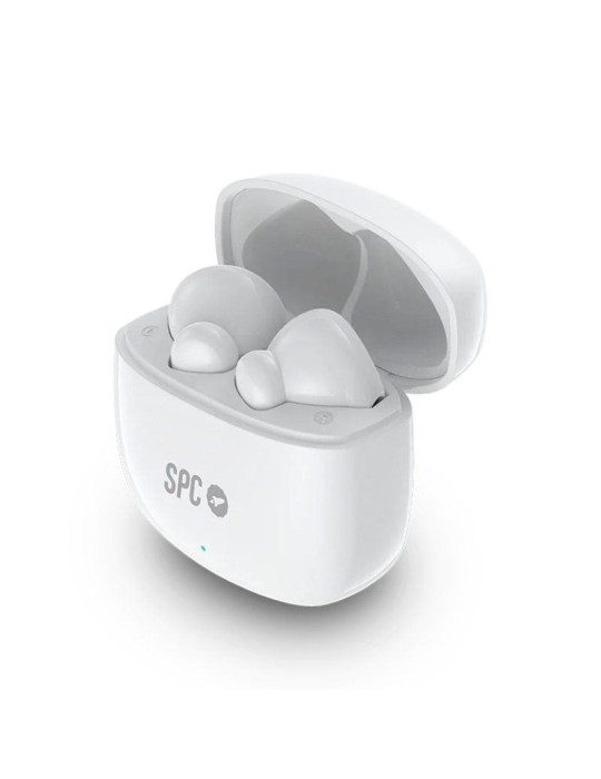Auriculares Bluetooth SPC Zion 2 Play con estuche de carga/ Autonomía 7h/ Blancos