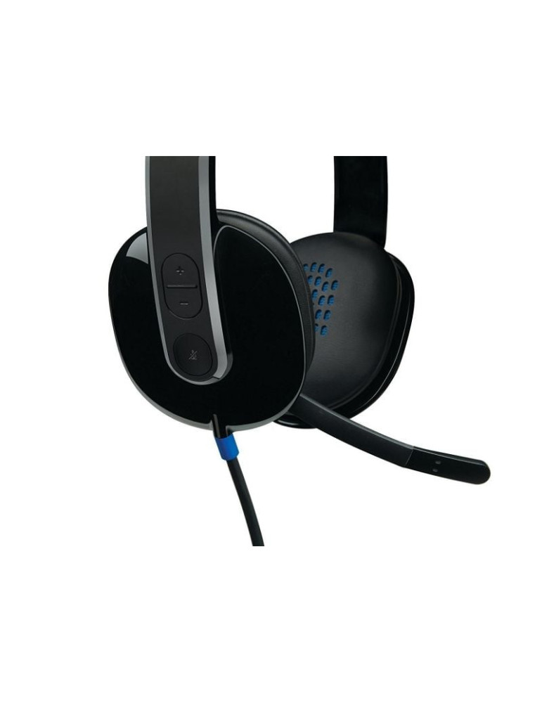 Auriculares Logitech H540/ con Micrófono/ USB/ Negros