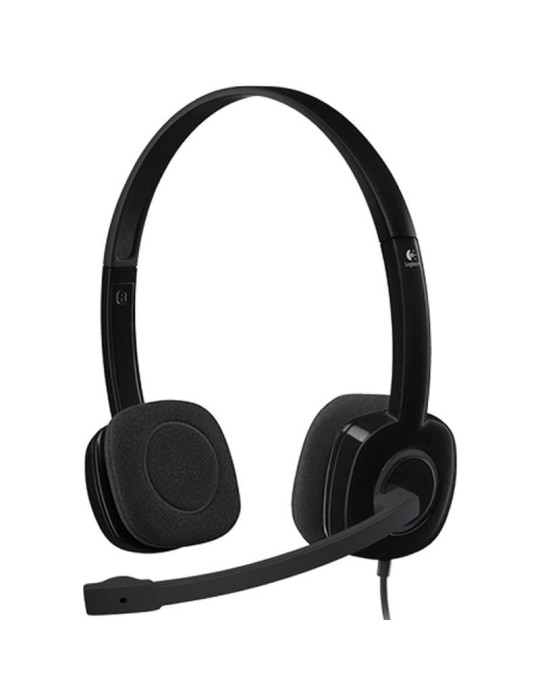 Auriculares Logitech H151/ con Micrófono/ Jack 3.5/ Negros