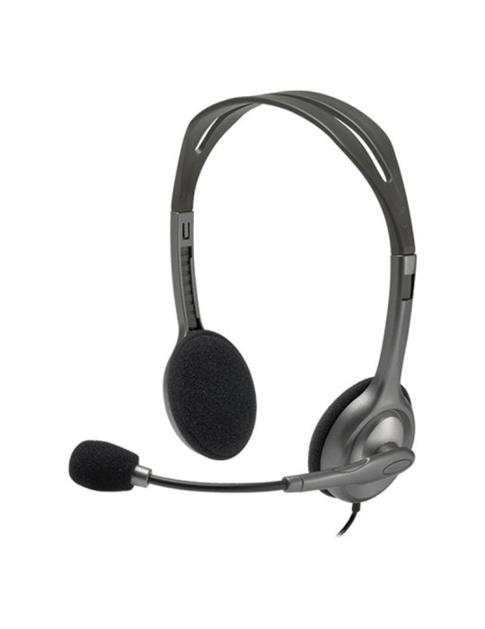 Auriculares Logitech H111/ con Micrófono/ Jack 3.5/ Negros