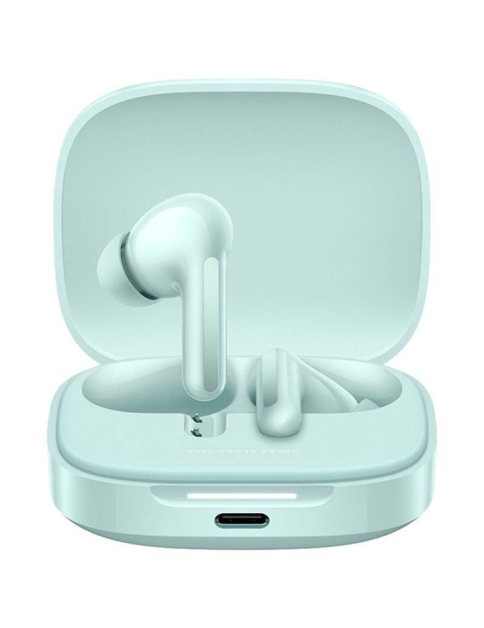 Auriculares Bluetooth Xiaomi Redmi Buds 6 con estuche de carga/ Autonomía 10h/ Verdes