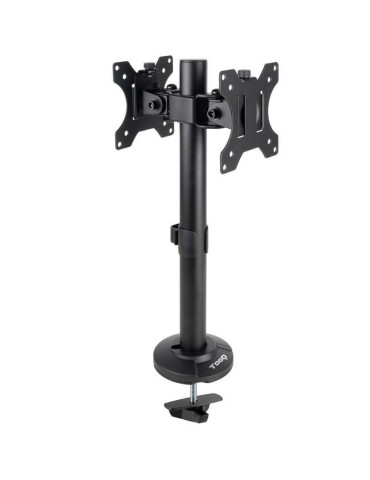 Soporte de Mesa para 2 Monitores TooQ DB1132TN-B/ Giratorio/ Inclinable/ hasta 8kg