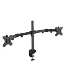 Soporte de Mesa para 2 Monitores TooQ DB1232TN-B/ Giratorio/ Inclinable/ hasta 8kg