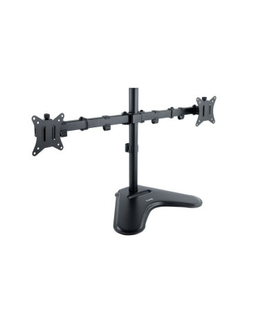 Soporte de Sobremesa para 2 Monitores TooQ DB1702TN-B/ Giratorio/ Inclinable/ hasta 9kg