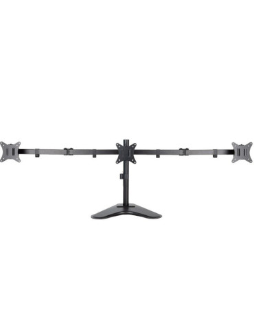 Soporte de Sobremesa para 3 Monitores TooQ DB1704TN-B/ Giratorio/ Inclinable/ hasta 7kg 2