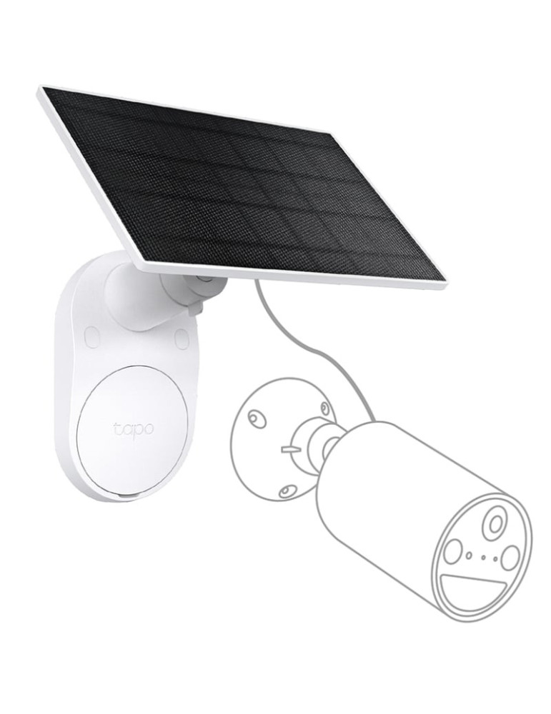 Panel Solar para Cámara de Vigilancia TP-Link TAPO A201/ 2.5W/ Compatible con Baterías Tapo (no incluida)
