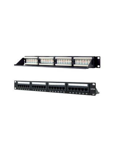 Patch Panel Nanocable 10.21.4124/ 24 Puertos/ Cat.6a/ Altura 1U 2