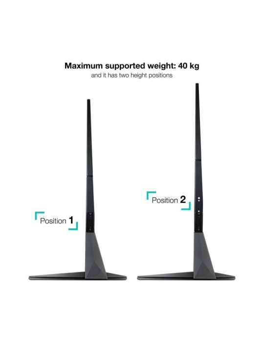 Soporte de Mesa Tooq DB2375F-B para TV y Portátil de 23-75"
