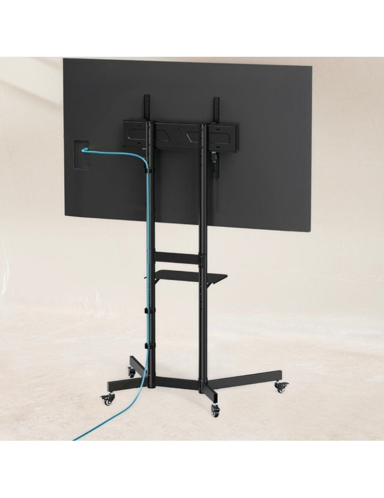 Soporte de Suelo Inclinable con Ruedas TooQ KEFRÉN FS1150M-B para TV de 37-70"/ hasta 70kg