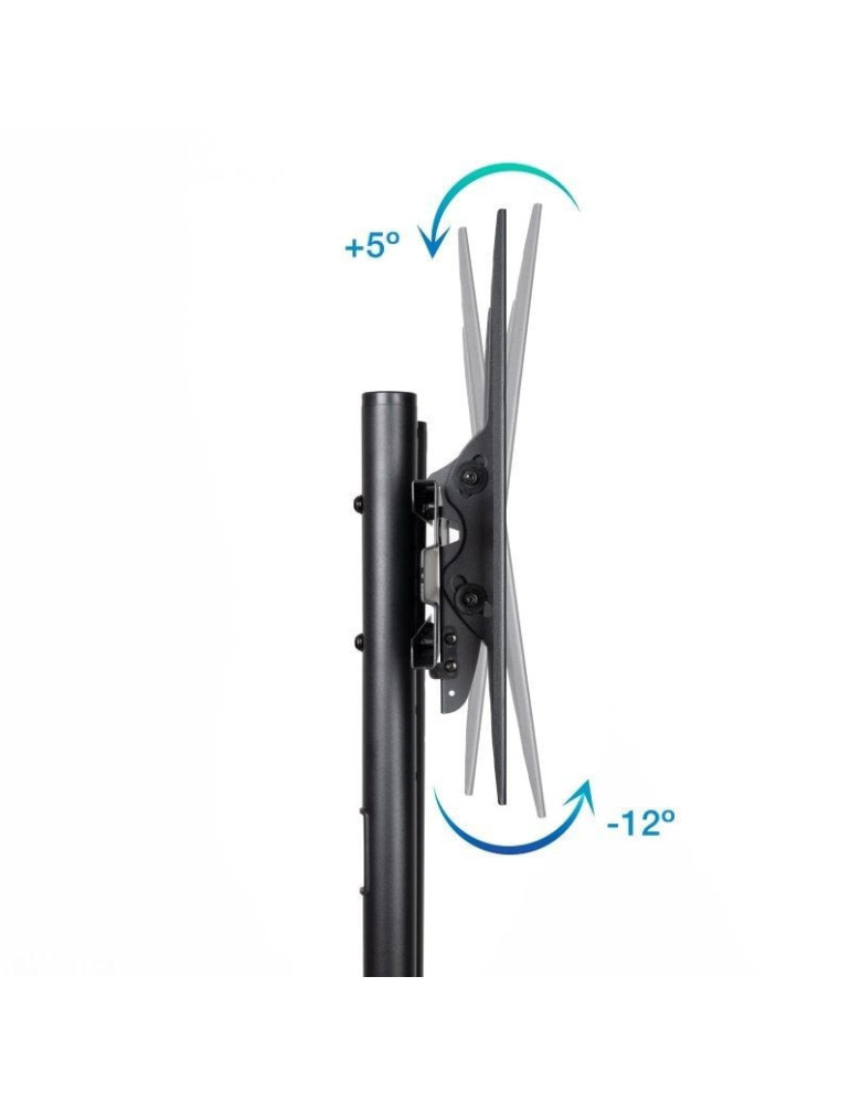 Soporte de Suelo Inclinable con Ruedas TooQ FS1170M-B para TV de 37-70"/ hasta 50kg