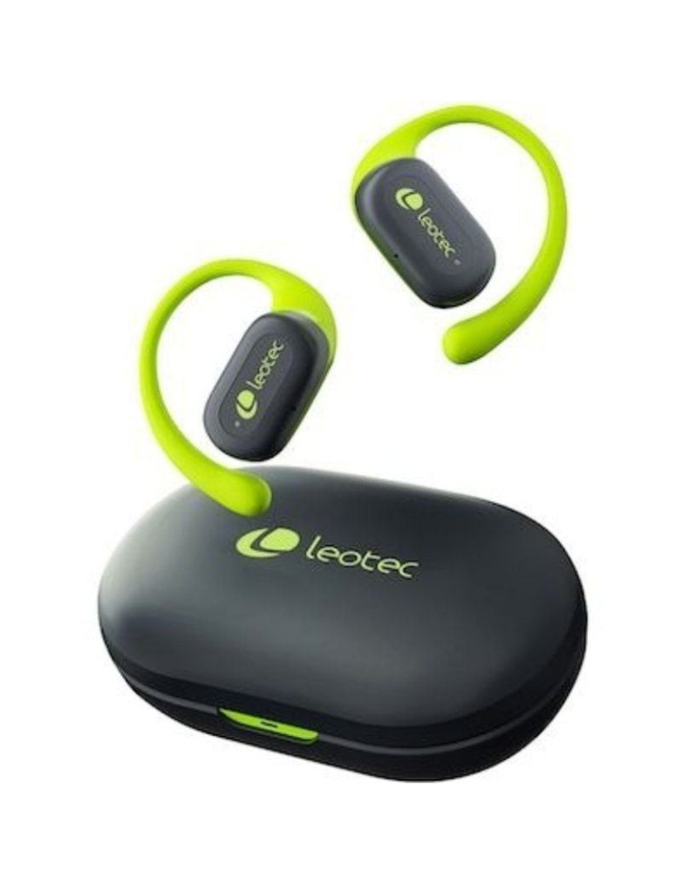 Auriculares Deportivos Bluetooth Leotec Open Air Zenith Sport con estuche de carga/ Autonomía 6.5h/ Lima