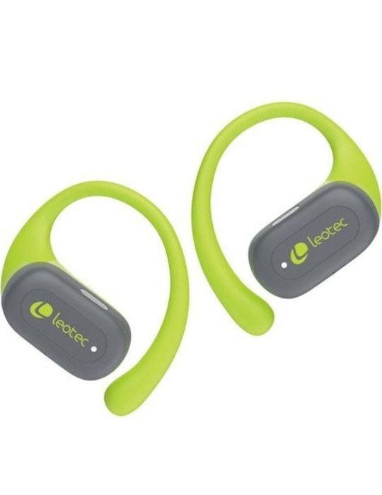 Auriculares Deportivos Bluetooth Leotec Open Air Zenith Sport con estuche de carga/ Autonomía 6.5h/ Lima