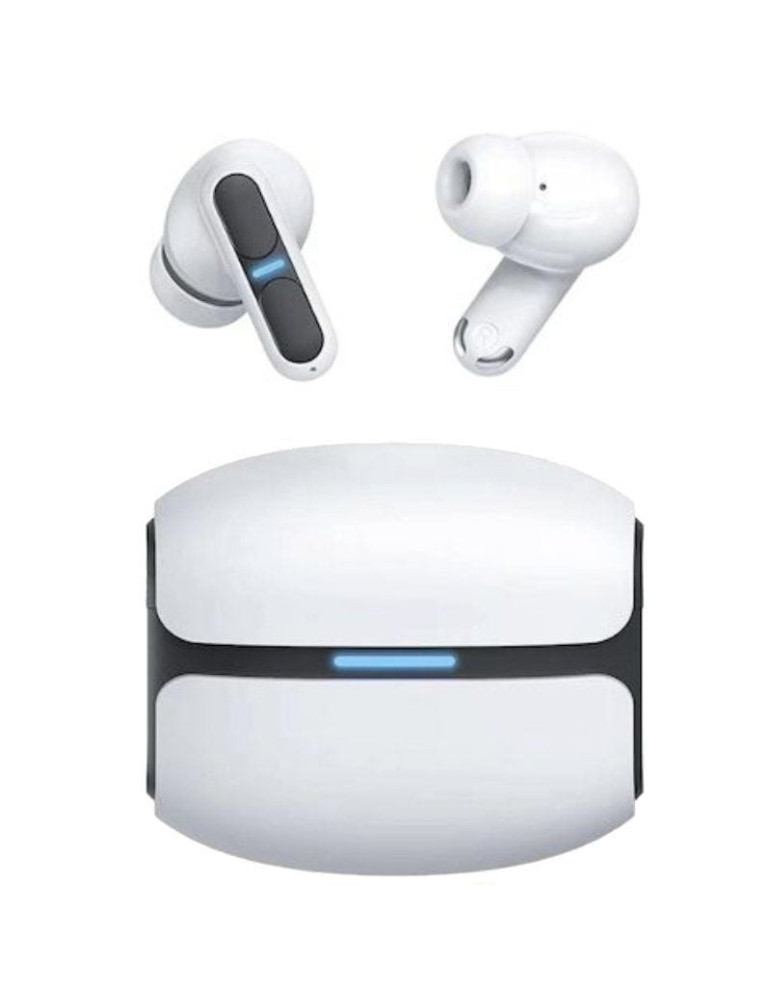 Auriculares Bluetooth Leotec TWS Gaming Nebula Fit con estuche de carga/ Autonomía 7.5h/ Blancos