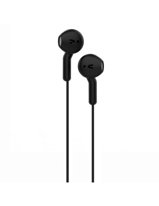 Auriculares Intrauditivos Muvit For Change MCHPH0001/ con Micrófono/ Jack 3.5/ Negros