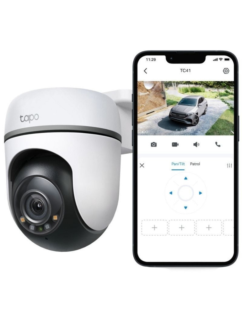 Cámara de Videovigilancia TP-Link Tapo TC41/ Visión Nocturna/ Control desde APP