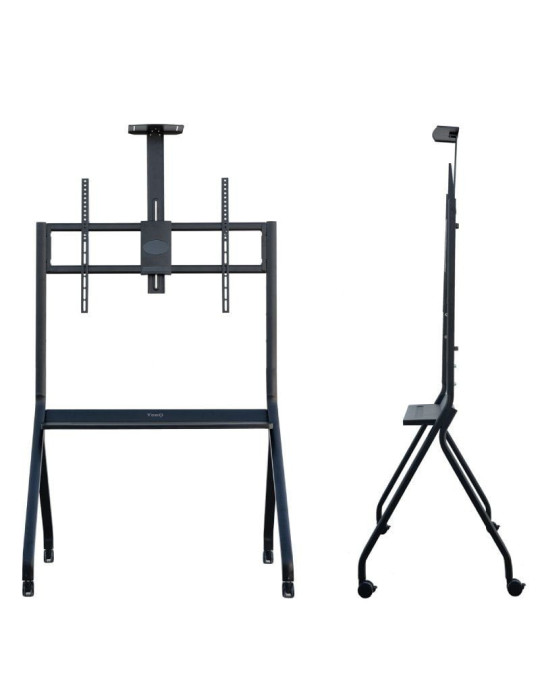 Soporte de Suelo con Ruedas TooQ FS20208M-B para TV de 55-100"/ hasta 120kg