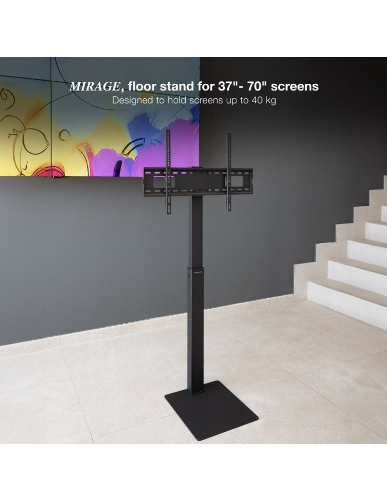 Soporte de Suelo TooQ FS2285M-B para TV de 37-70"/ hasta 40kg