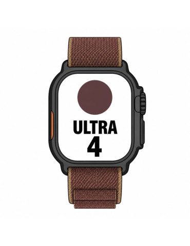 Apple Watch Ultra 4/ GPS/ 49mm/ Caja de Titanio Negro/ Correa Loop Alpine Burdeos M