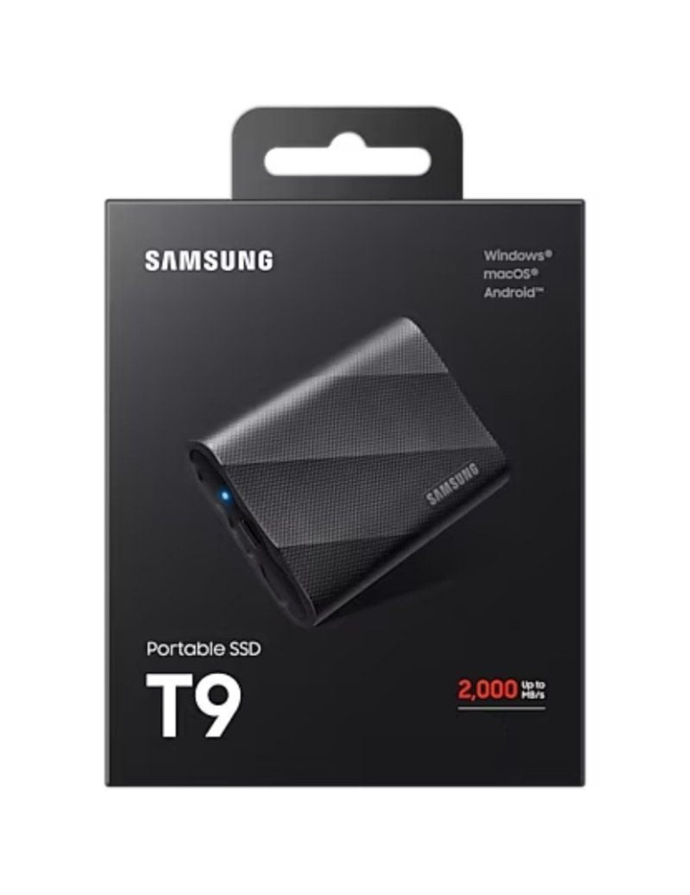 Disco Externo SSD Samsung Portable T9 1TB/ USB 3.2/ Negro