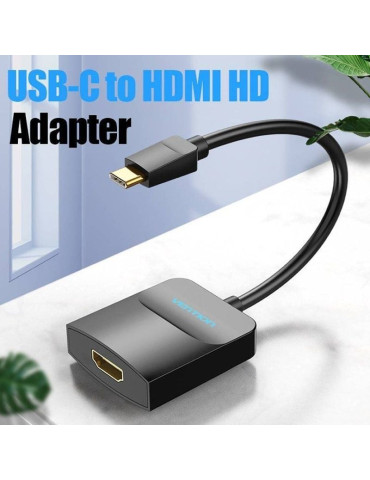 Adaptador Vention TDCBB/ USB Tipo-C Macho - HDMI Hembra 2