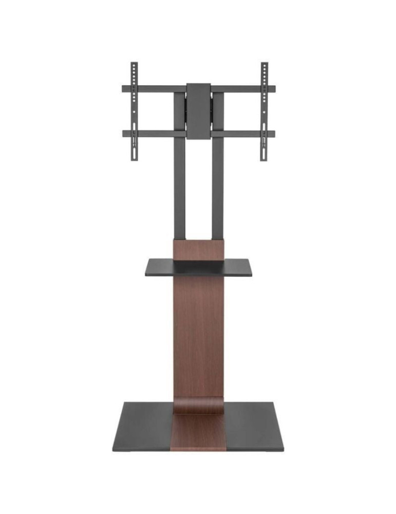 Soporte de Suelo Inclinable/ Giratorio con Bandeja DVD Aisens FT86TSE-401 para TV de 37-86"/ hasta 50kg