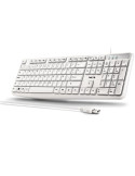Teclado NGS Heritage HERITAGESPANISH/ Blanco