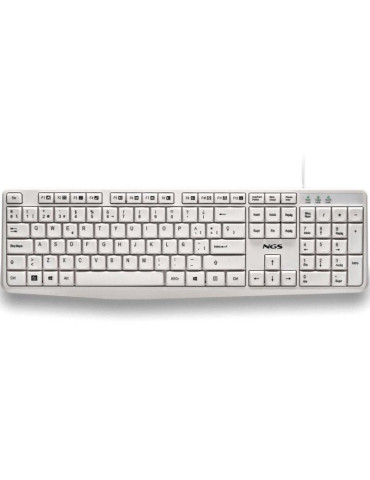 Teclado NGS Heritage HERITAGESPANISH/ Blanco 2