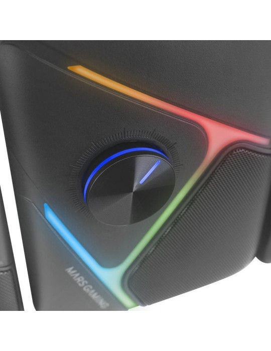 Altavoces Mars Gaming MS-H21/ 35W/ 2.1/ Negros
