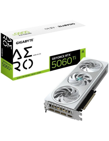 Tarjeta Gráfica Gigabyte GeForce RTX 5060 Ti AERO OC/ 8GB GDDR7