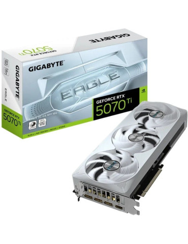 Tarjeta Gráfica Gigabyte GeForce RTX 5070Ti Eagle OC ICE SFF/ 16GB GDDR7