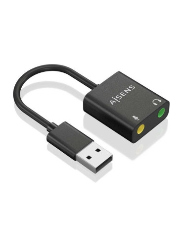 Tarjeta de Sonido Aisens A106-0769/ USB Macho - 2xJack 3.5 Hembra 2