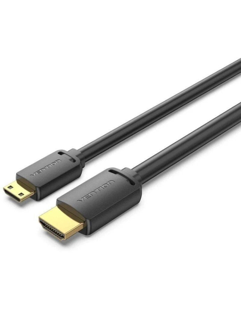 Cable HDMI 4K Vention AGHBG/ HDMI Macho - Mini HDMI Macho/ 3m/ Negro
