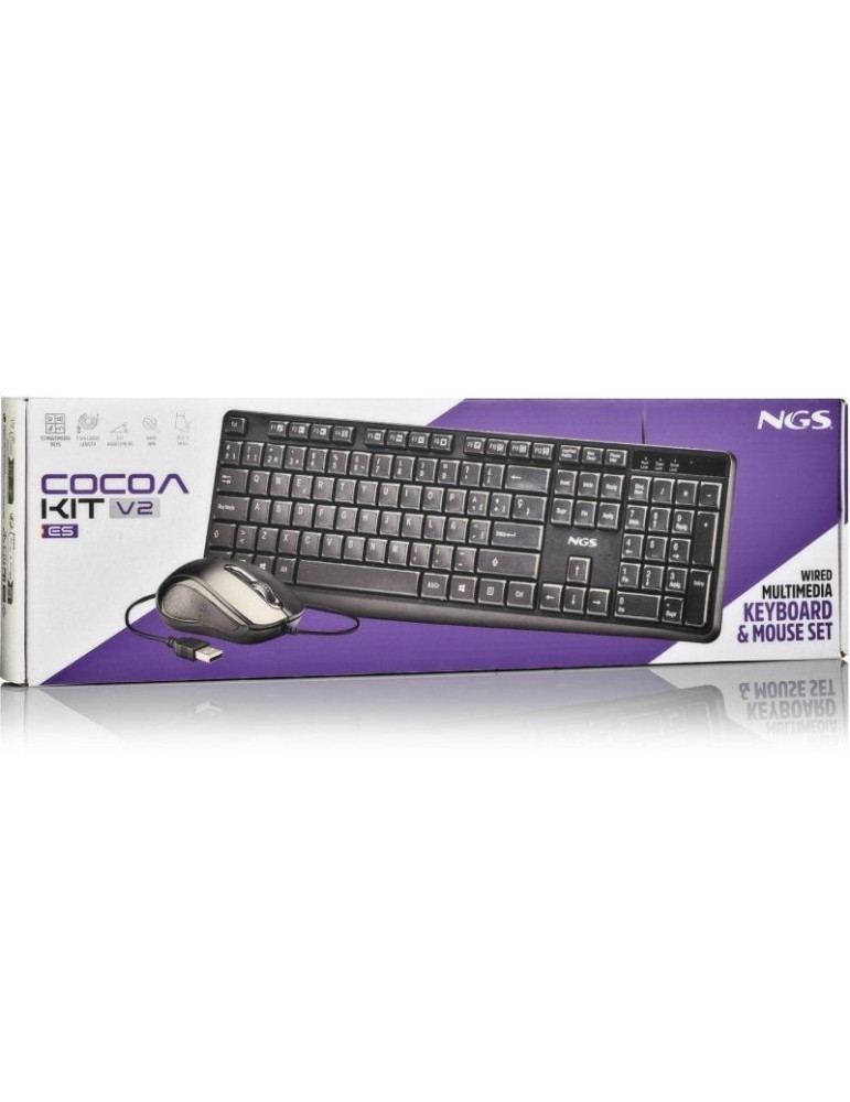 Teclado y Ratón NGS Cocoa KIT V2