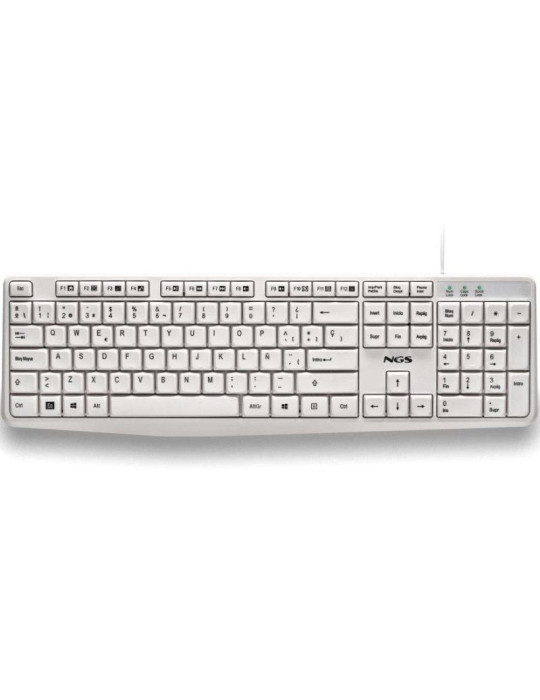 Teclado NGS Heritage HERITAGESPANISH/ Blanco