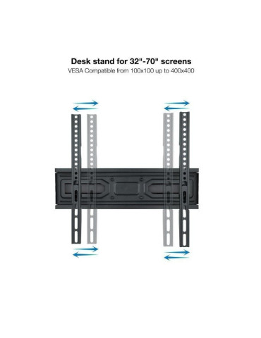 Soporte de Pared Giratorio/ Inclinable/ Nivelable TooQ LP7846TN-B para TV de 32-70"/ hasta 40kg 2
