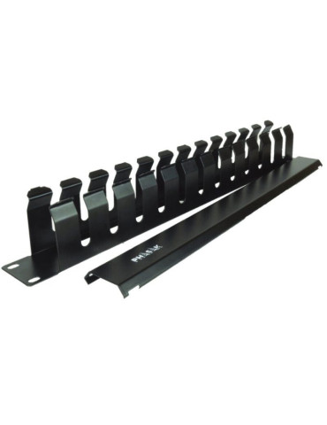 Panel Guía Cables con Tapa para Rack 19" Phasak PA 5095/ Altura 1U