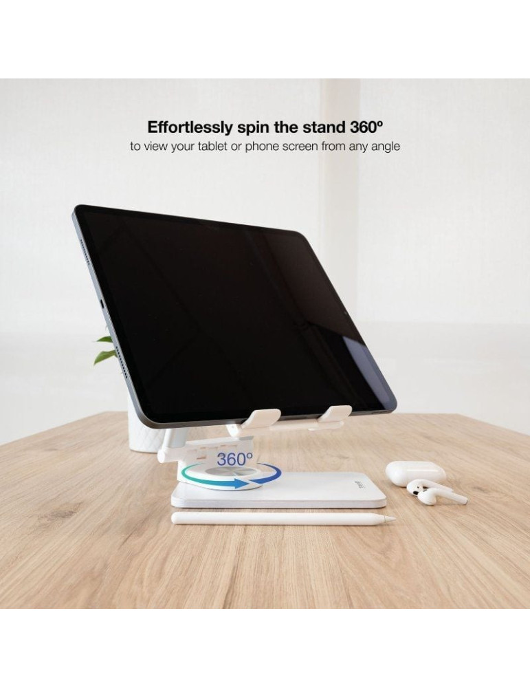 Soporte para Smartphone/Tablet TooQ PH-HERMES-LUNA/ Blanco