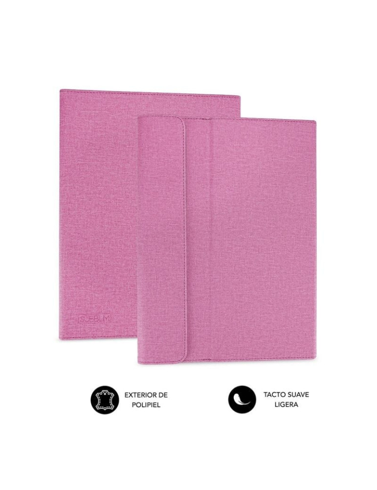Funda Subblim Clever Stand para Tablets de 9.6"-11"/ Rosa