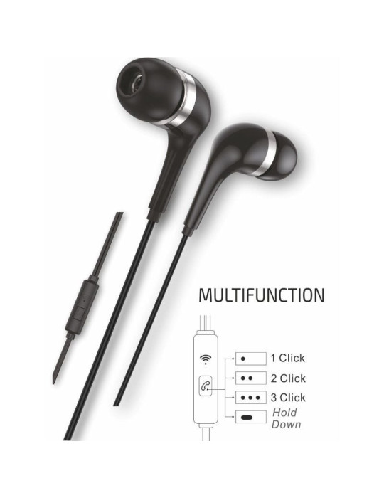 Auriculares Intrauditivos Tech One Tech earTECH TEC1305/ con Micrófono/ USB Tipo-C/ Negros