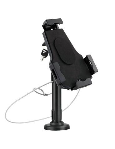 Soporte de Mesa/Pared para Smartphone/Tablet TooQ TQTDS0812/ Antirrobo/ Negro