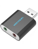 Tarjeta de Sonido Vention VAB-S17-B/ 2.1/ Negro