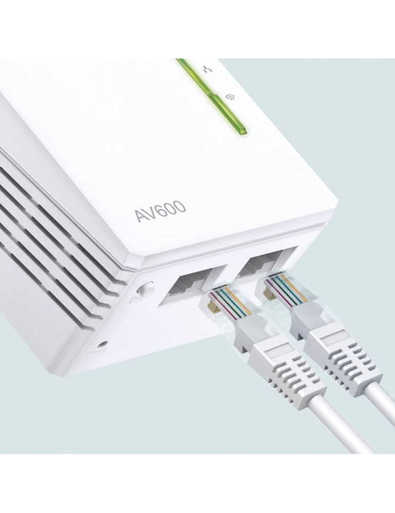 Adaptador Powerline TP-Link TL-WPA4221 KIT 600Mbps/ Alcance 300m/ Pack de 2