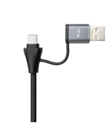 Hub USB + USB Tipo-C 3.0 Nanocable 10.03.0412/ 3xUSB/ 1xRJ45/ Gris 2